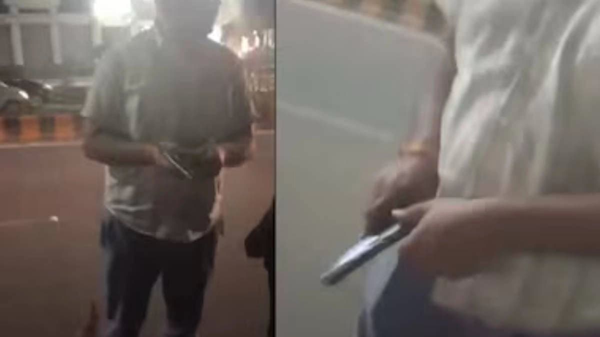 UP School Teacher forces Woman Standing Outside Eatery to go with him