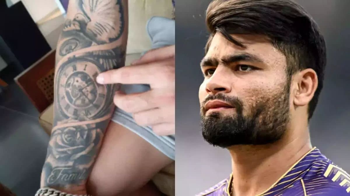 IPL 2025: KKR star Rinku Singh gets unique tattoo on his arm spt 