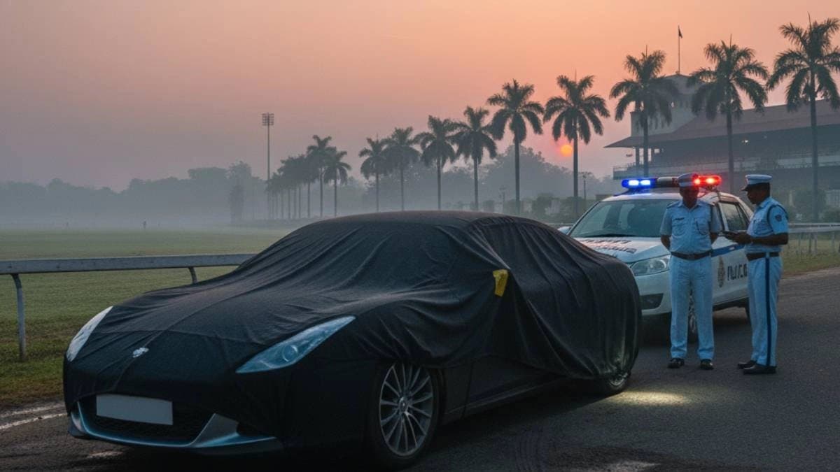 Mysterious car found near kolkata race course