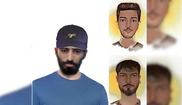 Sketches Of 3 Terrorists In J&K's Doda gnr