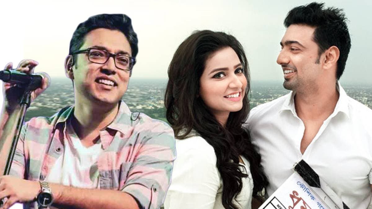 Anupam Roy spots at recording studio for Dev-Subhashree starrer Dhoomketu movie songs