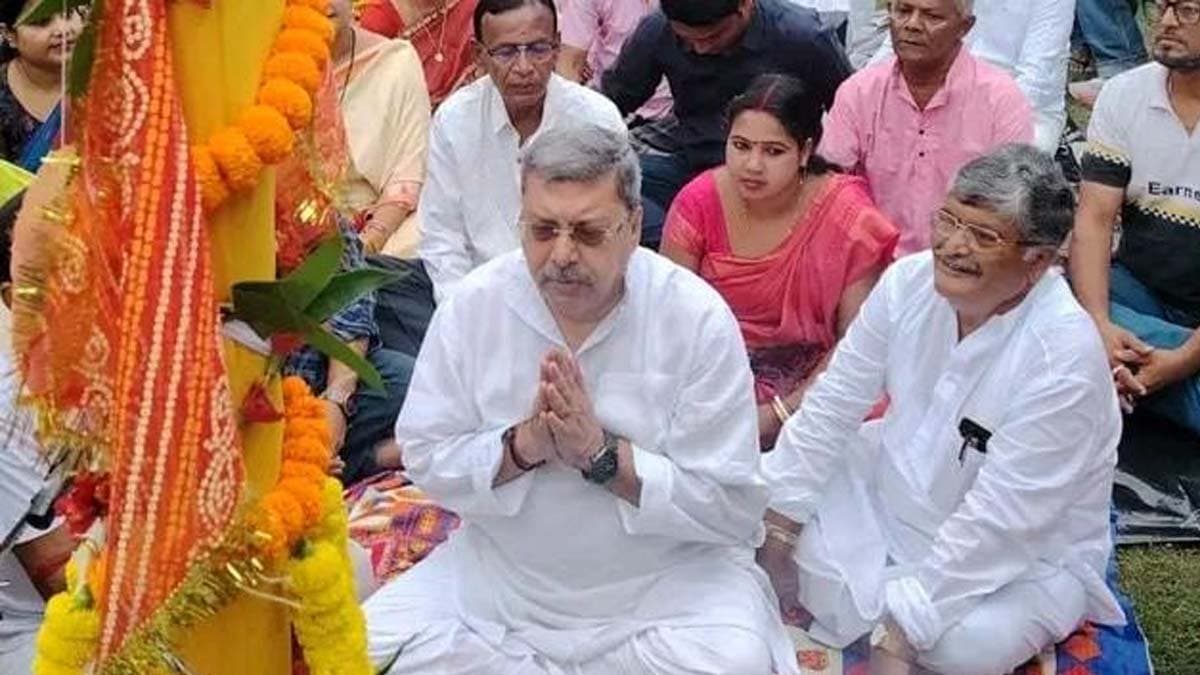 TMC MP Kalyan Banerjee performed khuti puja at Serampore RMS ground