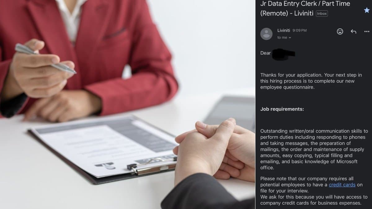 Job application asks candidates to get a credit card before interview gnr