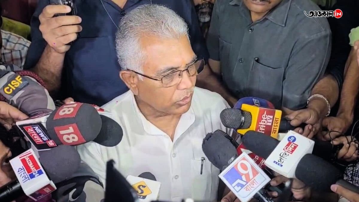 BJP Leader Dilip Ghosh Opens Up After Rinku Majumdars Son Unnatural Death