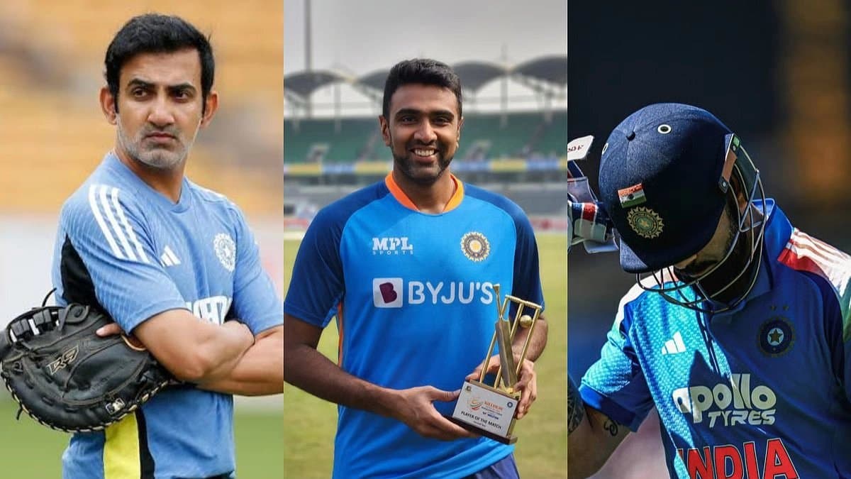 India vs Australia 2nd ODI: Is It For Gautam Gambhir Or Virat Kohli Ravichandran Ashwins post sparks Buzz among fans 