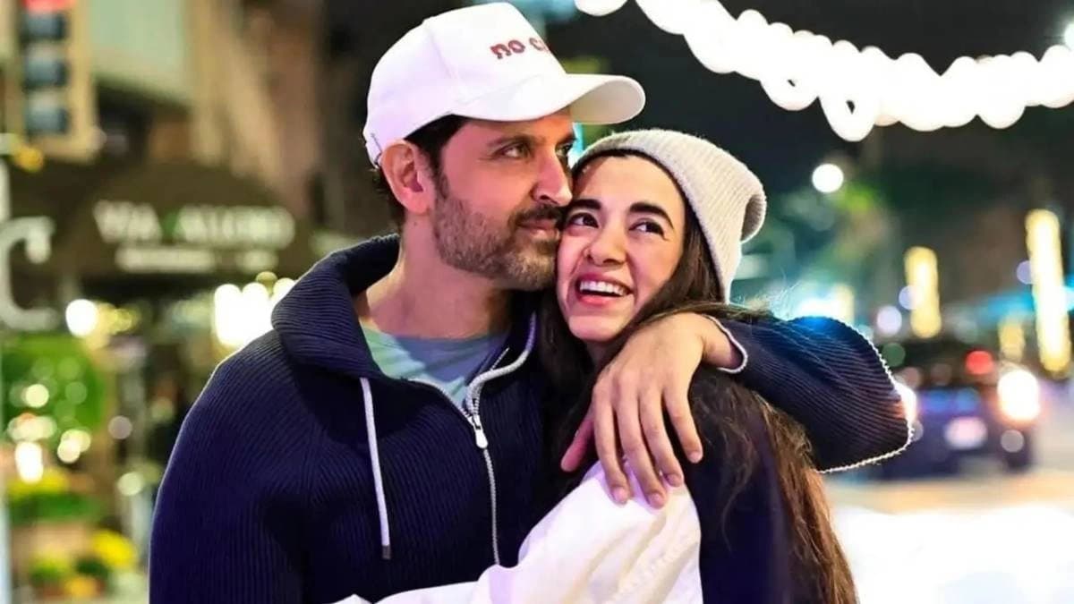 Bollywood actor Hrithik Roshan and Saba Azad shared romantic winter vacation photos  from Beverly Hills