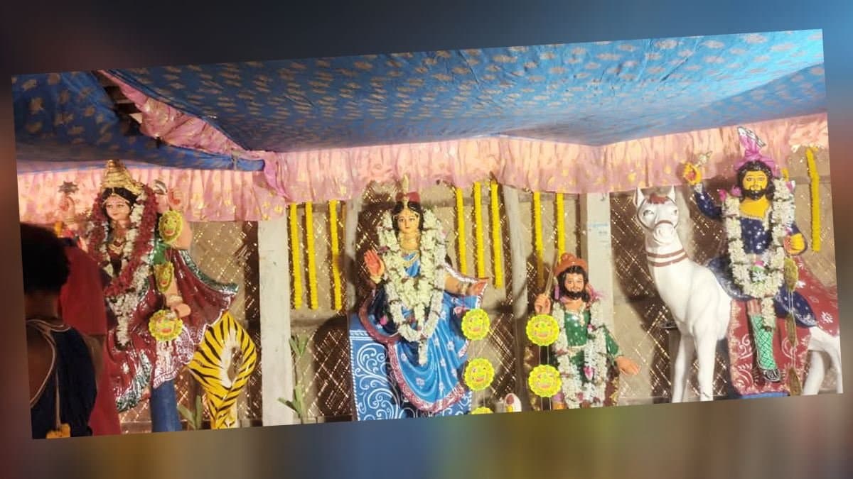 Bon biwi puja was done inside dense forest of sundarban