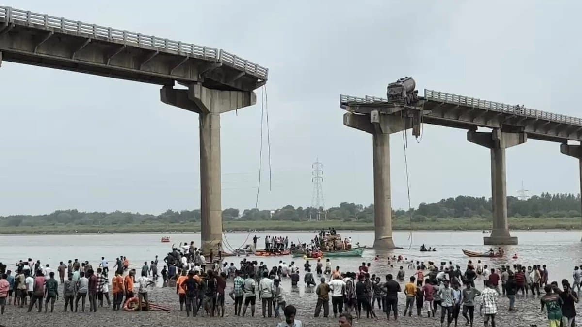 Nine Killed After Vehicles Fall Into River As Bridge Collapses In Gujarat