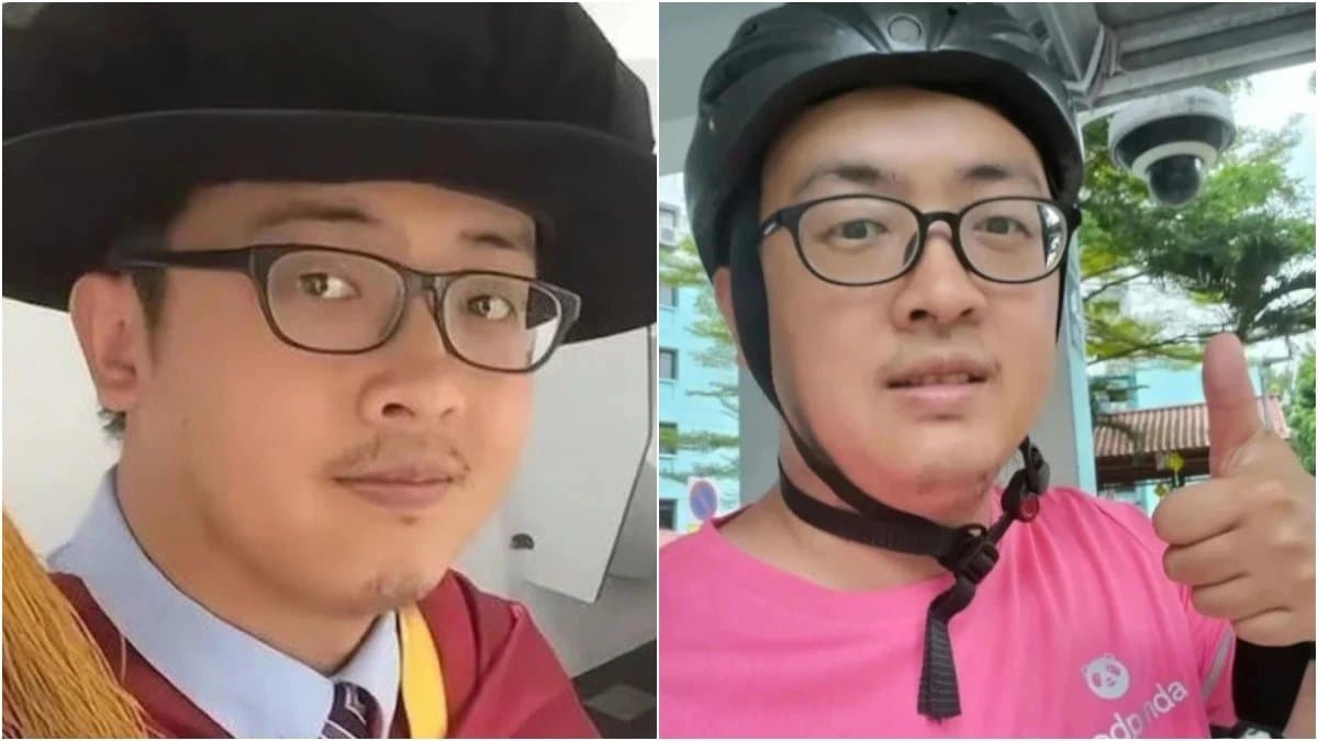 Struggling to find a job this Oxford Graduate now working as food delivery partner in Singapore
