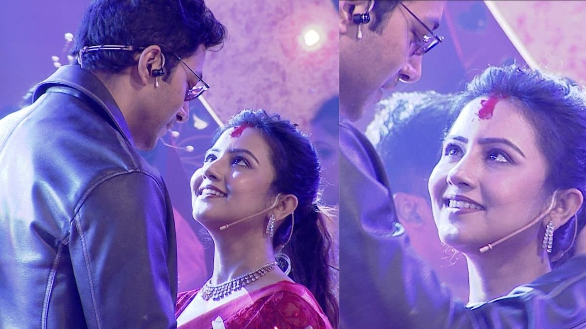 Bengali actor rohan bhattacharya married actress manali de on stage for Sun Bangla chennel s show details inside ENT