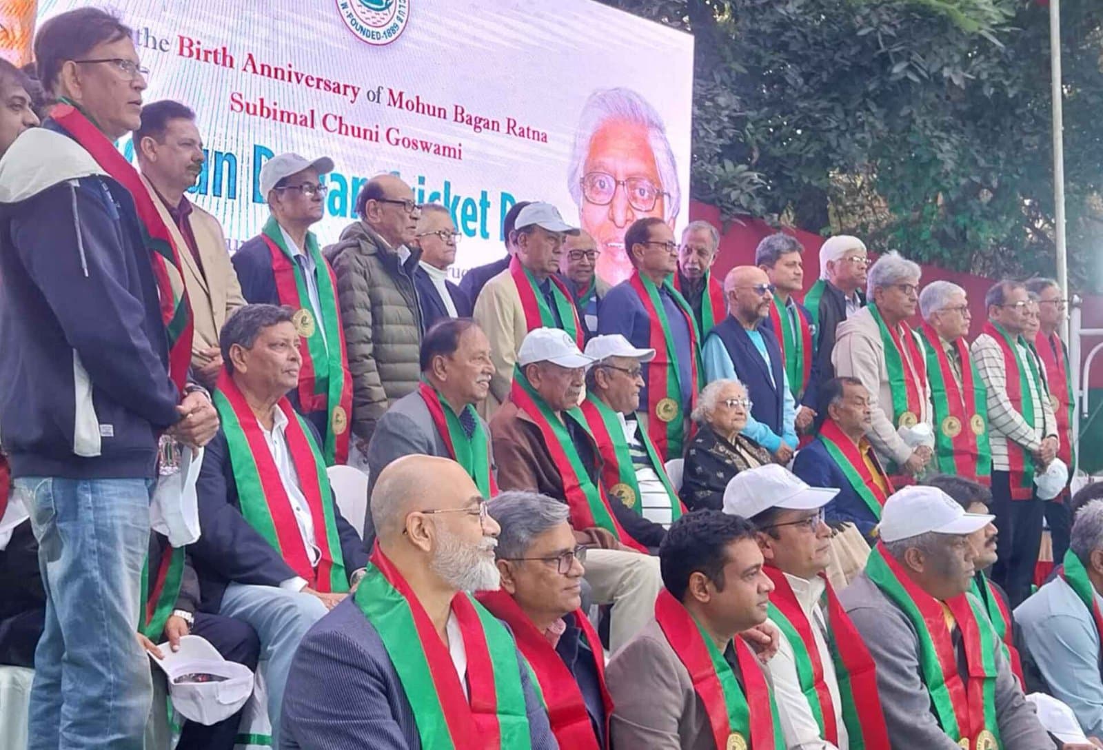 Mohun Bagan's cricket facilities launched by syed kirmani on the auspicious occasion of chuni goswami's birth anniversary spt 