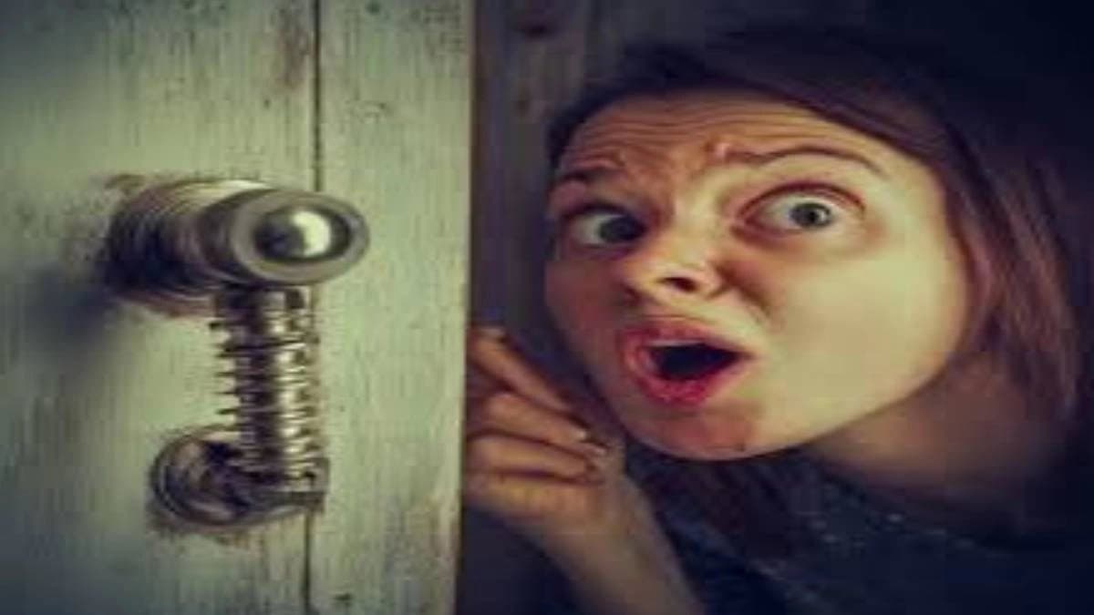 Wife peeped in to neighbours house to see her husband inside