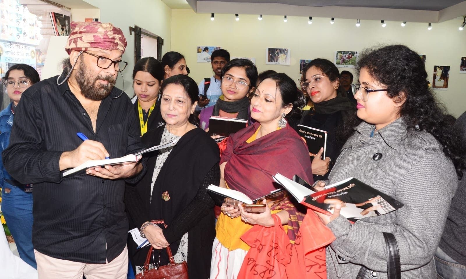 Debojyoti Mishra at aajkaal stall 