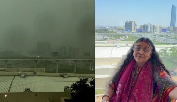 Rain disaster in dubai city hotel