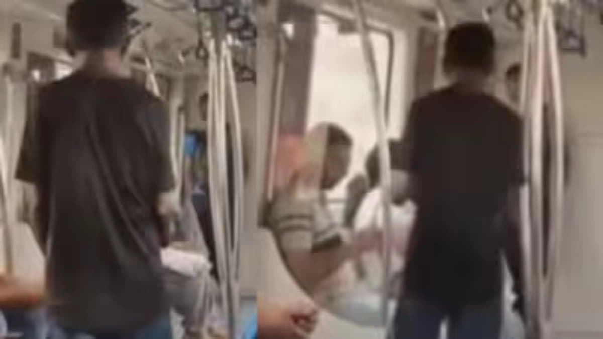 Man buys ticket enters Bengaluru metro and starts begging video viral