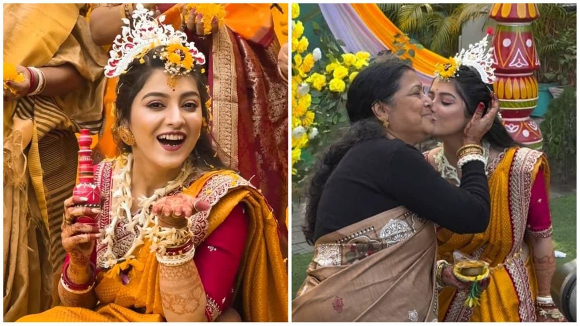 tollywood actor rubel das and sweta bhattacharya are getting married the picture of haldi ceremony is out now