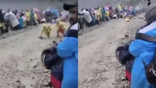 Amarnath Yatra Suspended After Pilgrim Dies  Being Hit By Shooting Stone