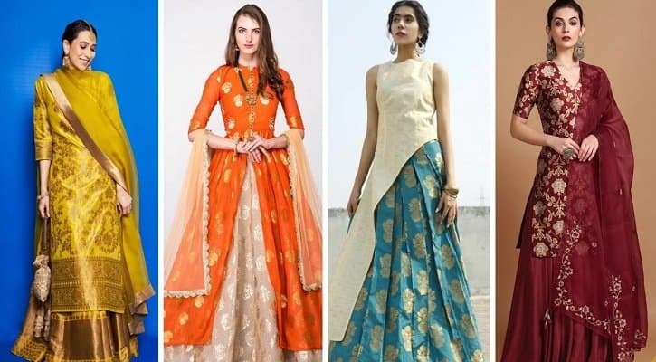 You can make fashionable dress by old saree of your almirah lif