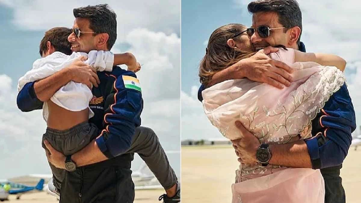 Shubhanshu Shukla meets family after 18 days in Space