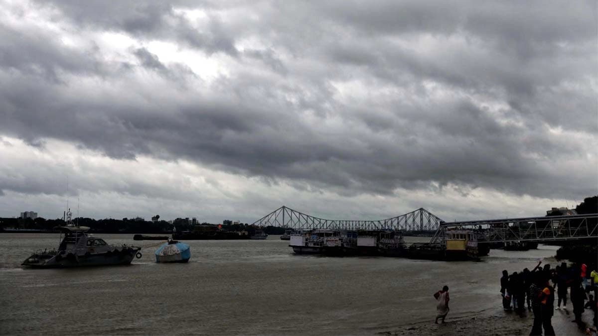 storm and rain forecast has been issued for West Bengal today Monday seventh July 2025 due to a low pressure