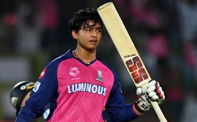 Vaibhav Suryavanshi hilariously trolled by teammate regarding bats 