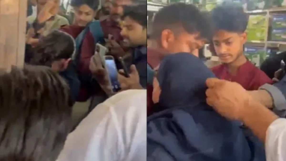 Woman stripped off hijab Hindu man beaten in Utter Pradesh Muzaffarnagar 