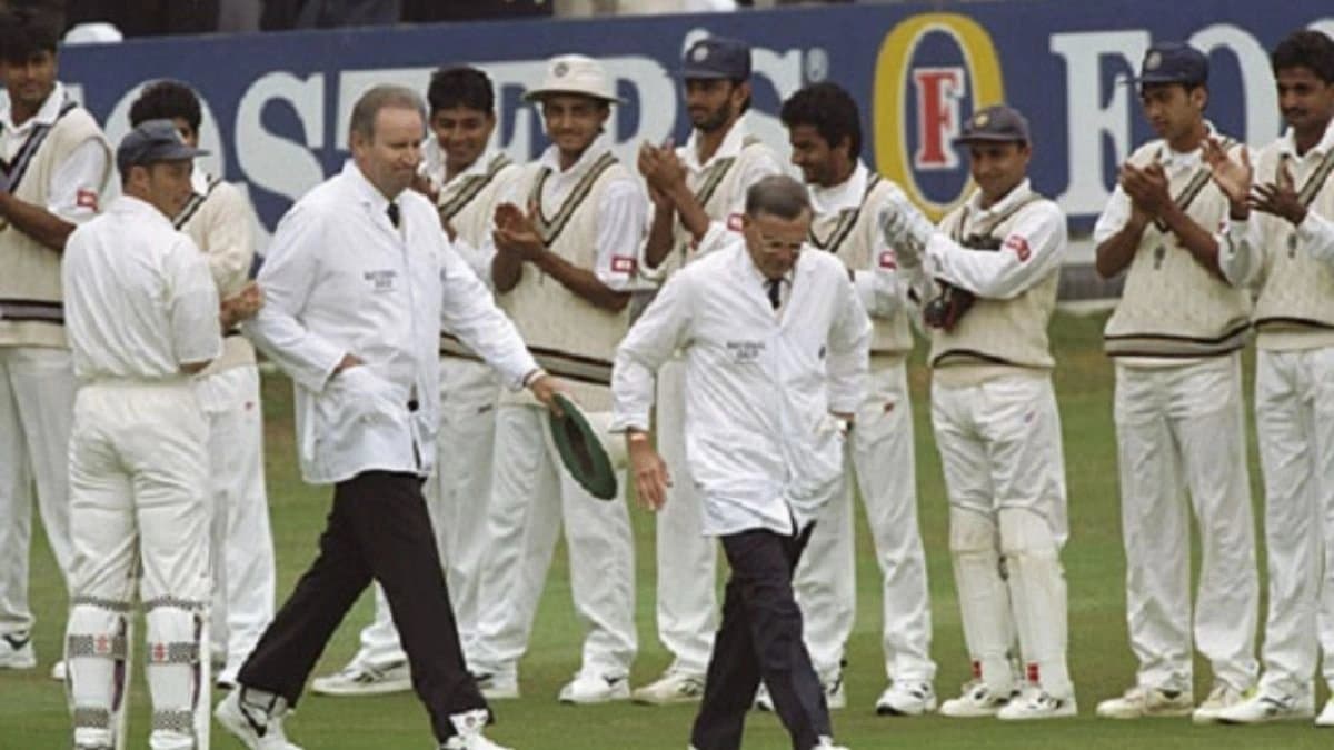 Sourav Ganguly and Rahul Dravids debut test officiated by Dickie Bird and eventually that was his final test 