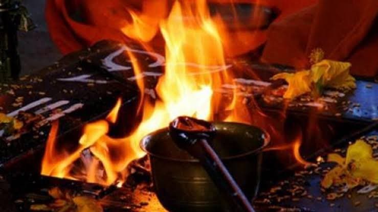 a mother under the influence of superstition and black magic sacrificed her one and a half year old daughter in palamou_gnr