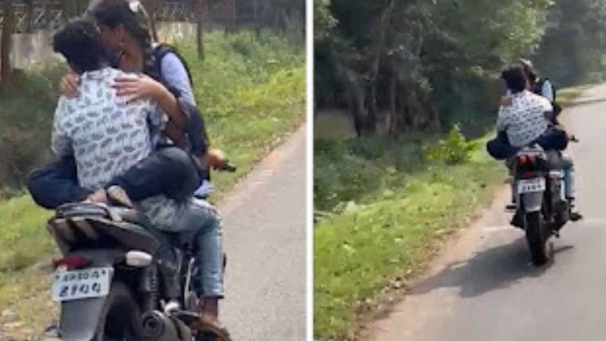 Objectionable bike ride of Vizag couple video gets viral
