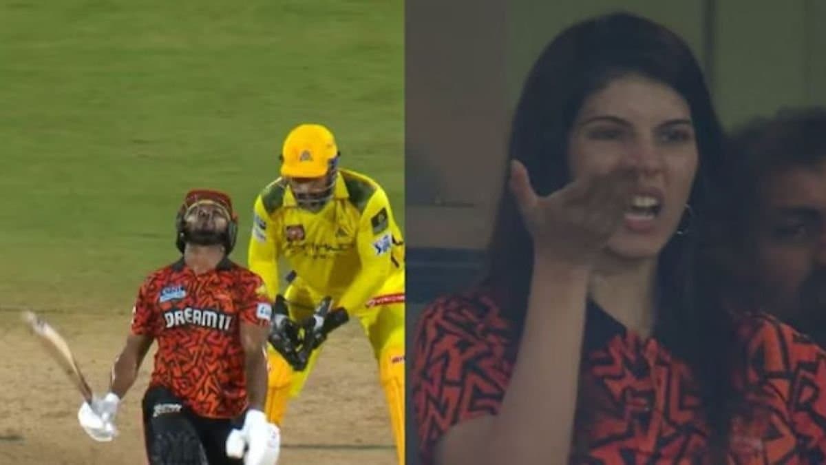 IPL 2025: Sunrisers Hyderabad owner Kavya Maran loses her cool  against Chennai Super Kings spt 