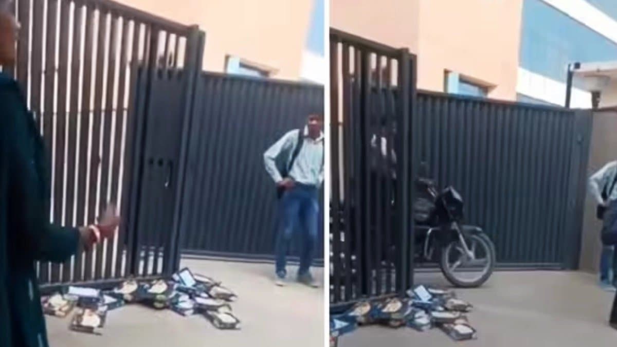 Employees throw away  Diwali gift Soan Papdi Viral video here