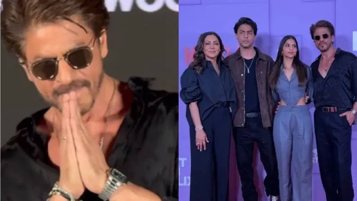 Shah Rukh Khan makes emotional request to fans for Aryan Khan at netflix event ENT