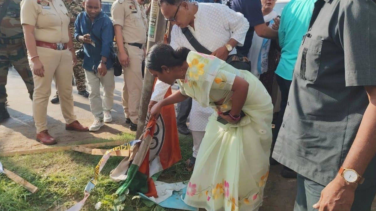 After Attack on party office TMC team reaches to Tripura