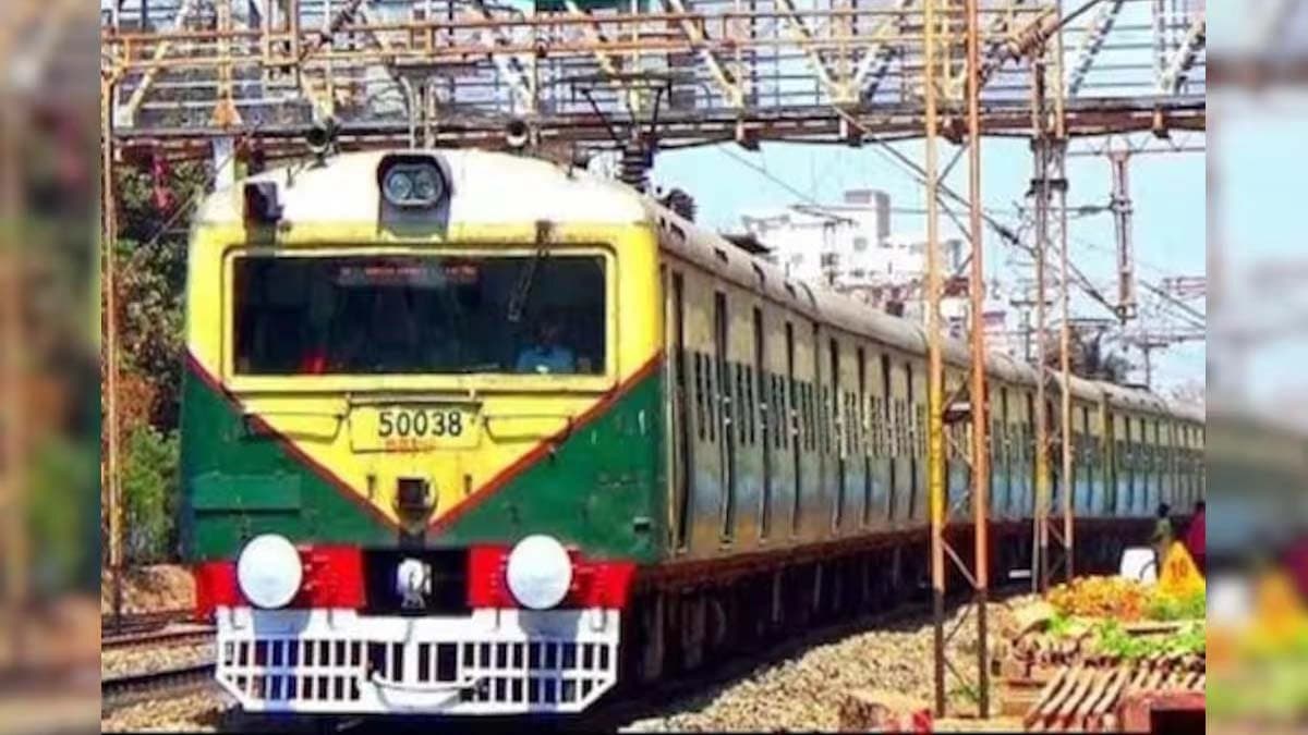 A young man from Burdwan is fighting death by falling from a train while going out to see the Durga puja of the deity