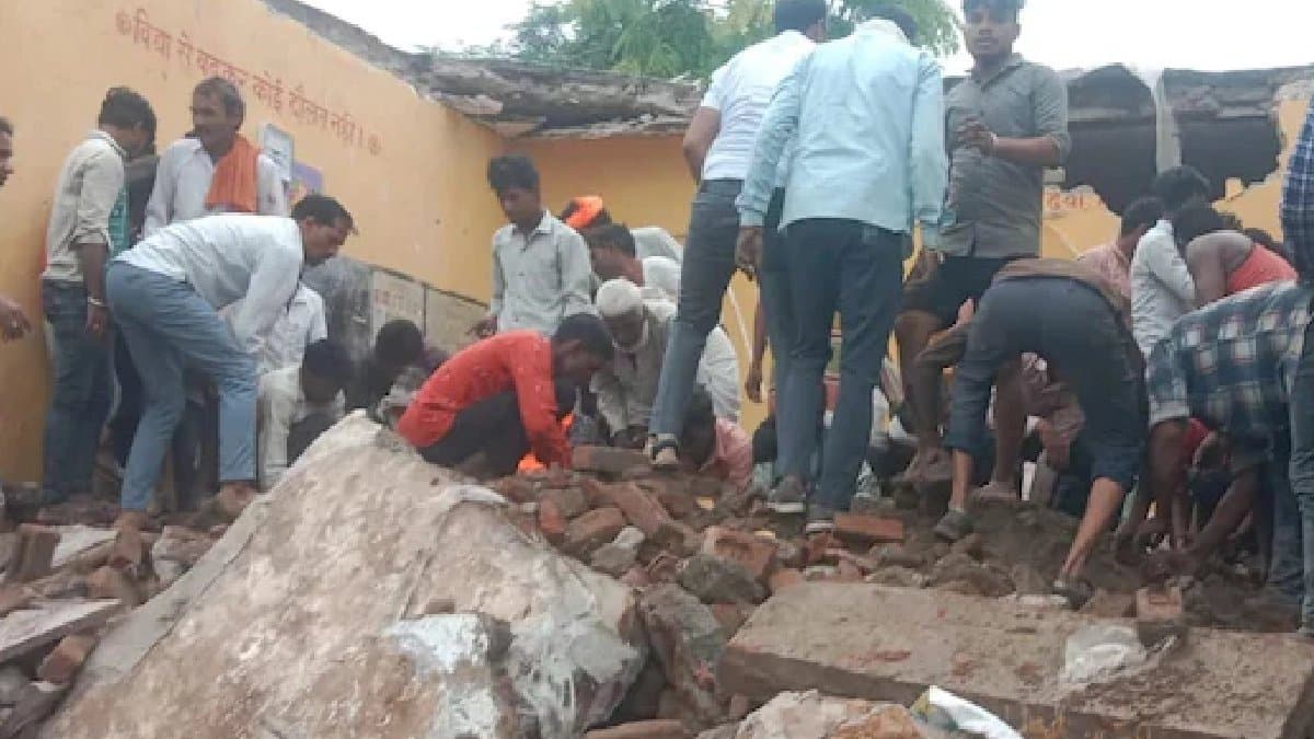 Rajasthan School Building Collapses at least four student died 