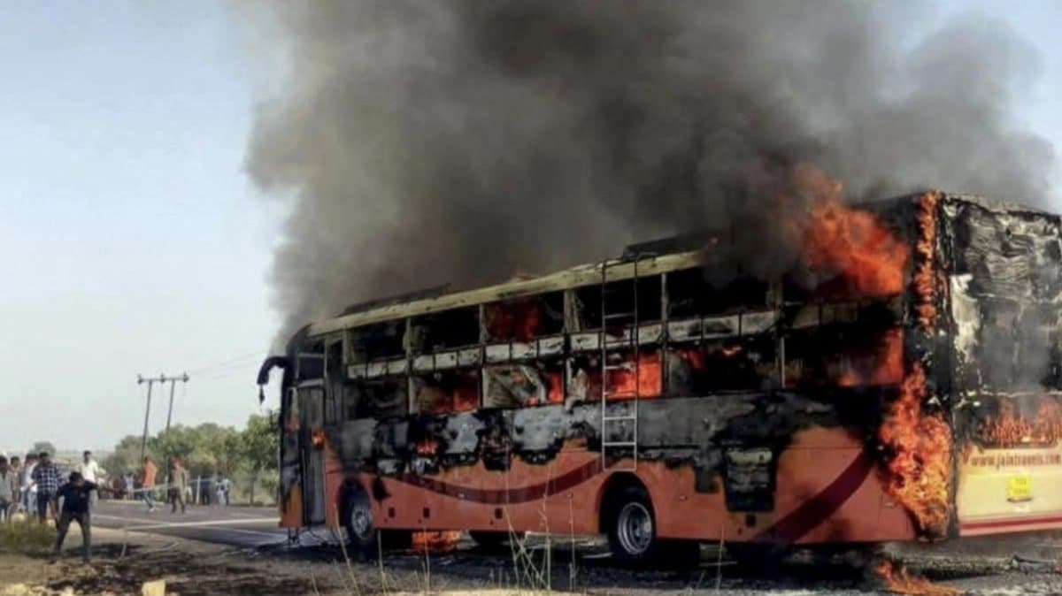 Man Loses Three Grandchildren in Jaisalmer Bus Fire 