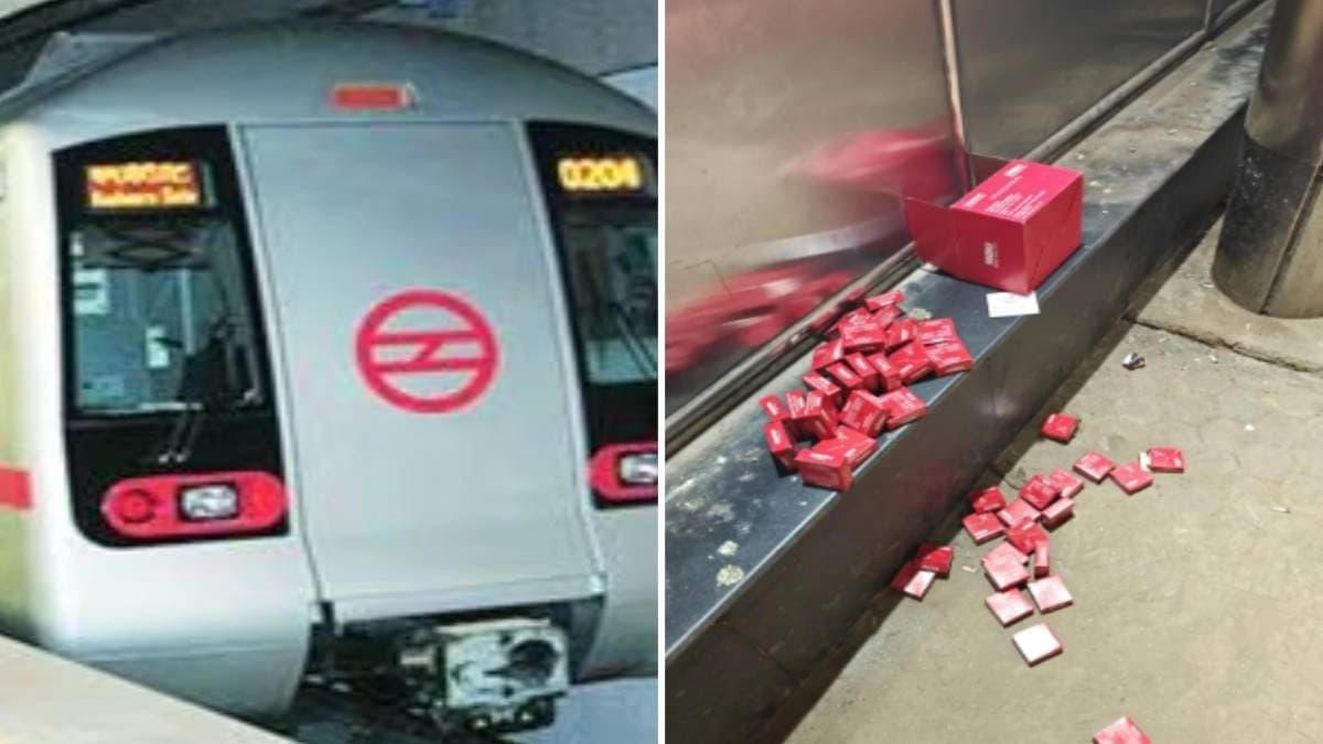 Box full of condoms seen in delhi metro viral post