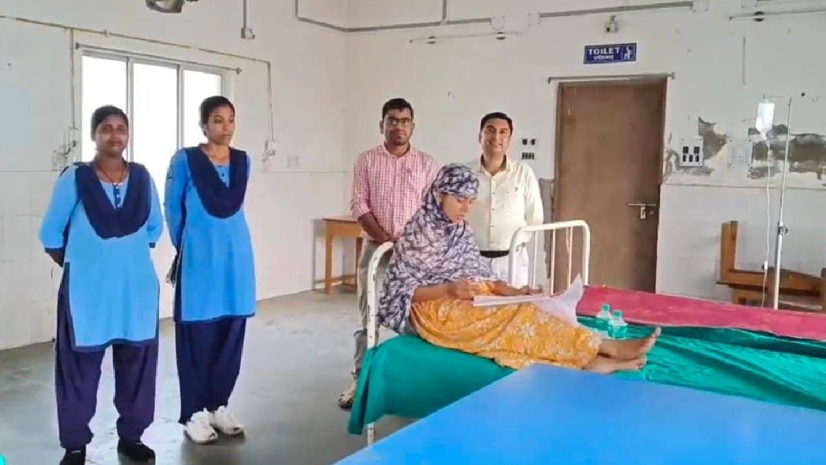 Within hours a mother sat for college exam after giving birth of a baby