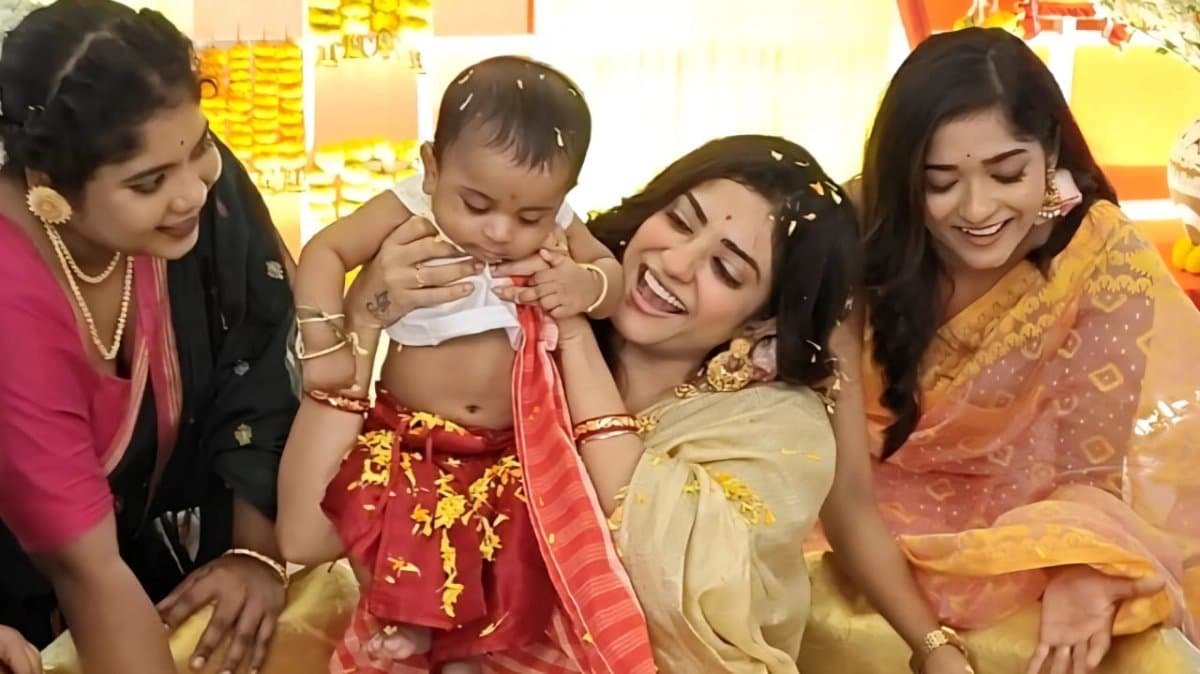 Tollywood actress Manosi Sengupta s son s rice ceremony update