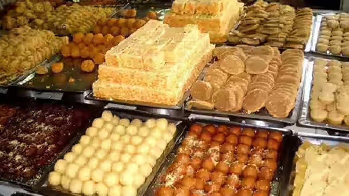 Various sweets in vijaya dasami at hooghly