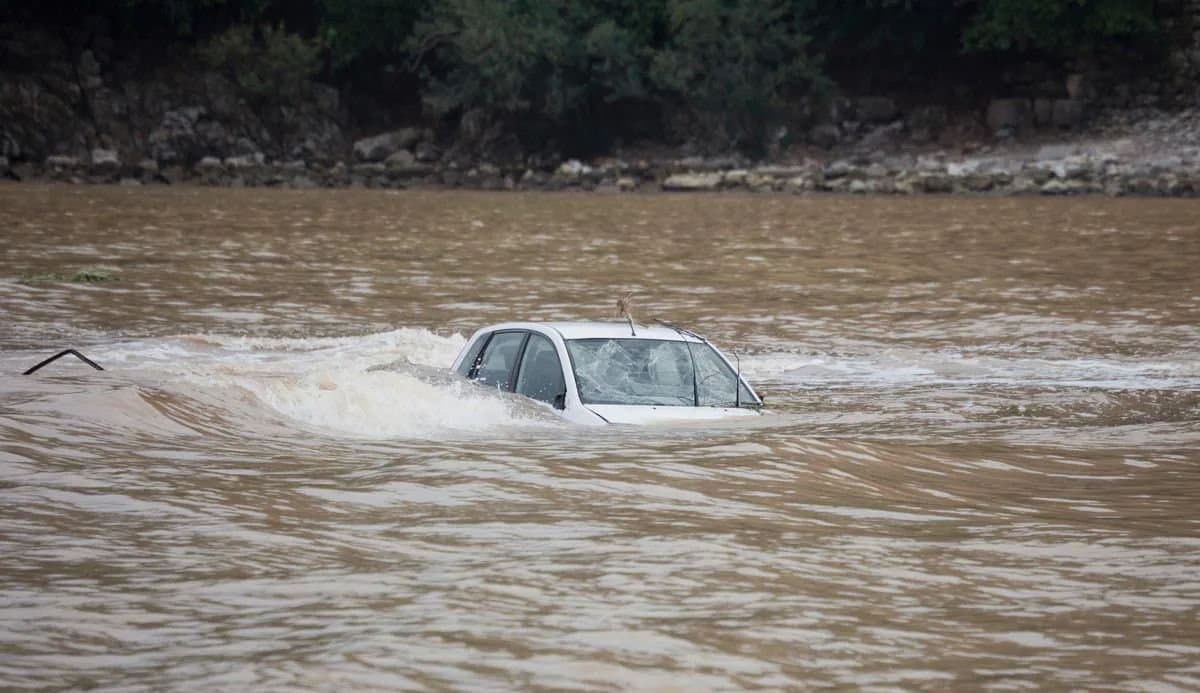 Man drives car with three children into lake gnr 