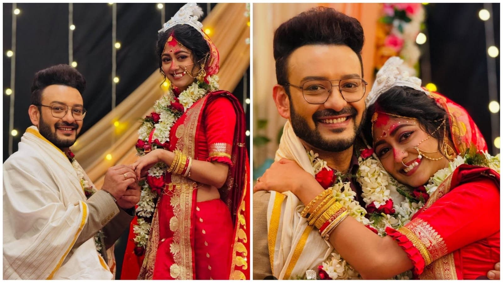 saheb bhattacharya and sushmita dey s wedding picture gone viral on social media ent