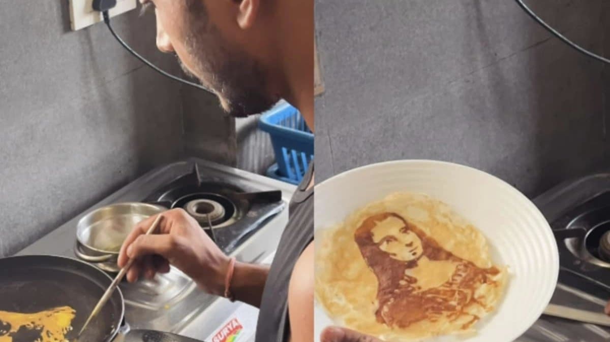 Leonardo Da Vinci Mona Lisa On Omlette Viral Video 