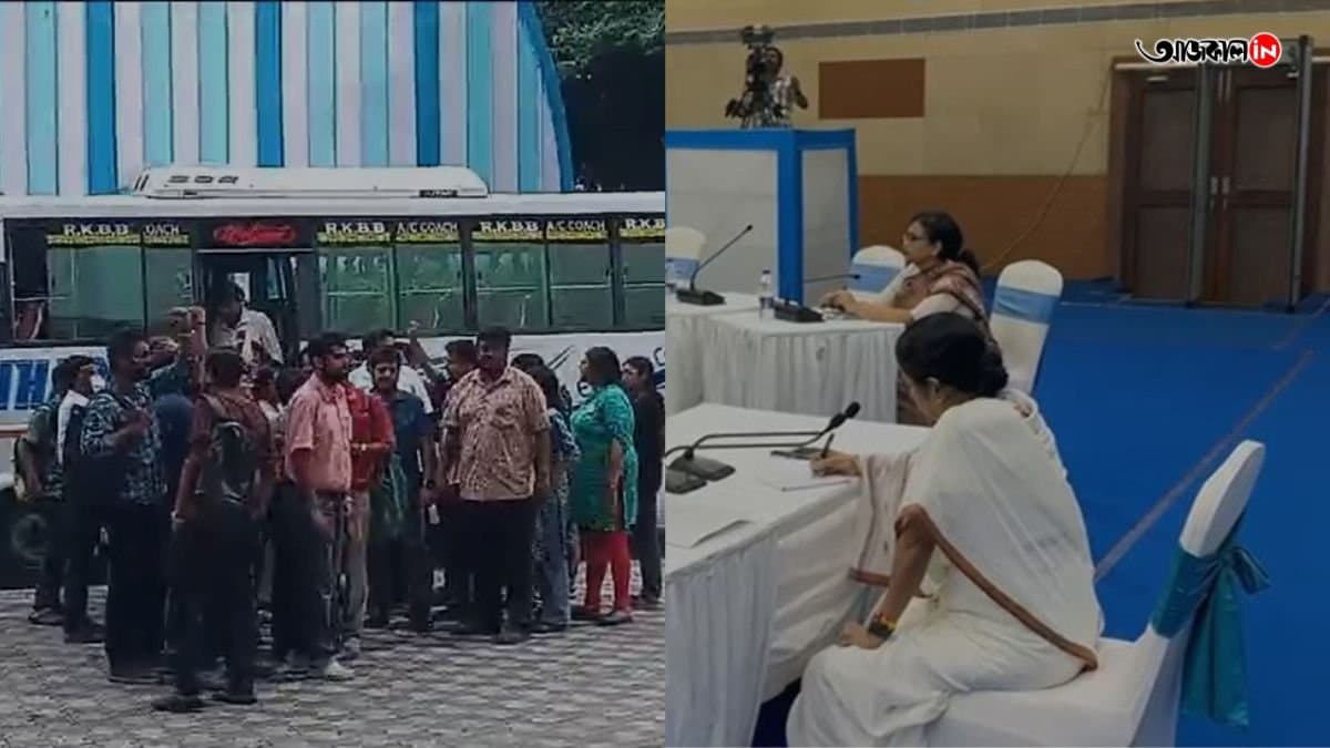 Mamata Banerjee waiting at nabanna sabhaghar, junior  doctors at nabanna gnr 