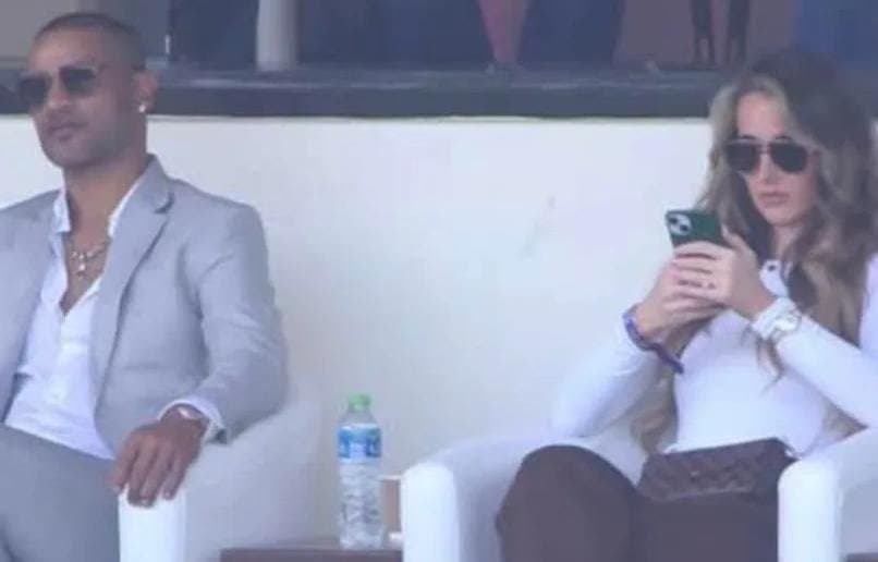 shikhar dhawan picture with mystery woman at champions trophy breaks internet spt