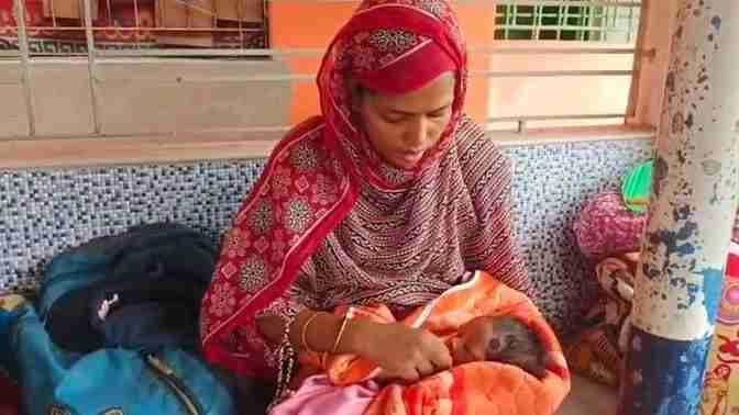A mother sat for SSC examination with her three day old child 