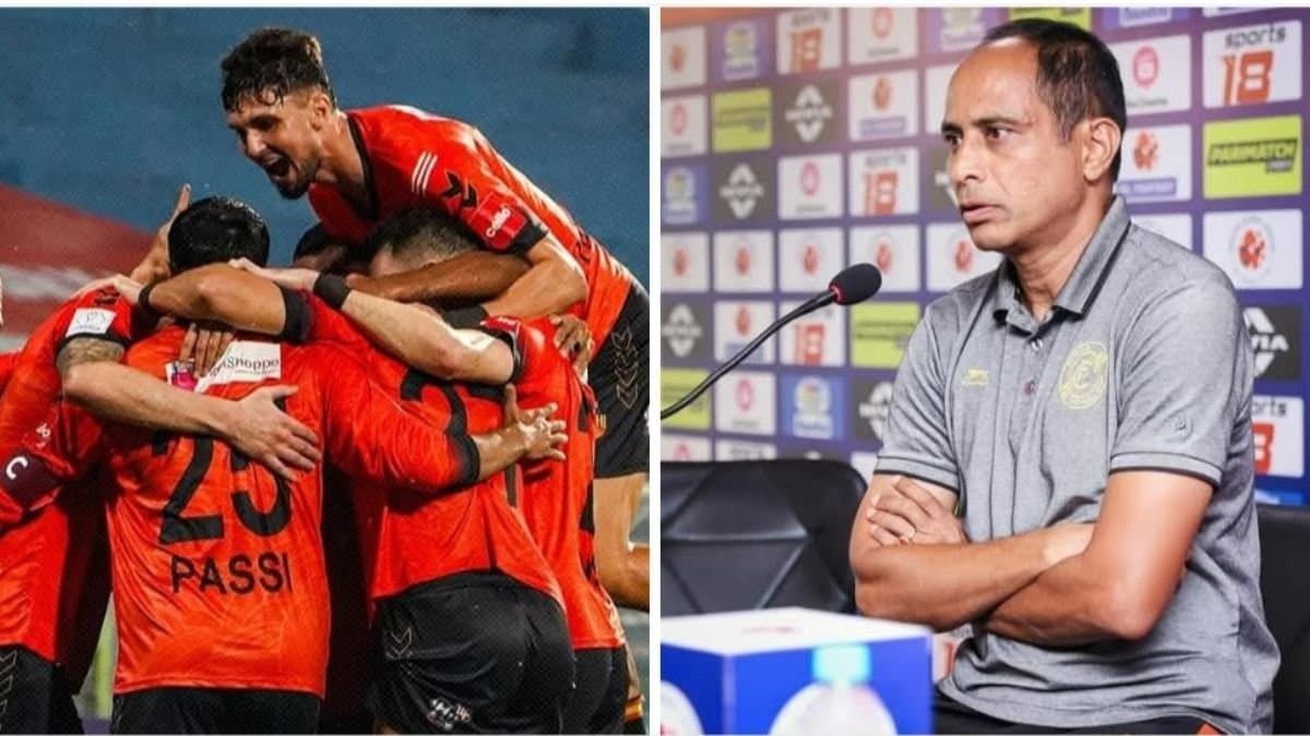 Inter Kashii destroys Delhi Fc in I league and Paunjab FC assistant coach Sankarlal Chakraborty is present at Kalyani spt 