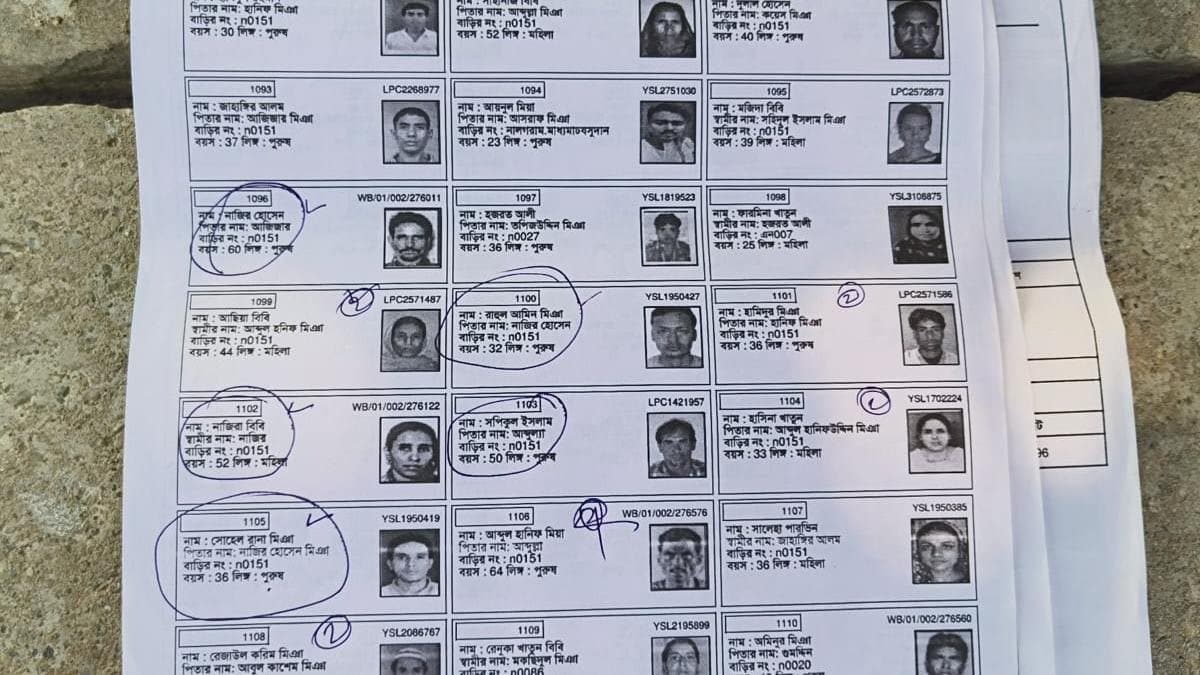 Names of Bangladeshi people were also noticed in Sitalkuchi voter list
