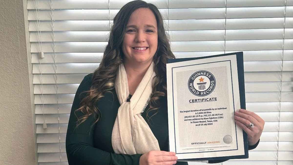 Woman donates thousand liters of breast milk