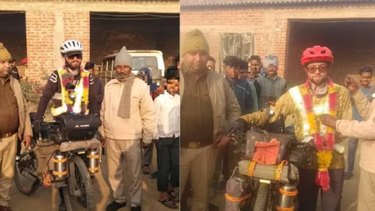  2 french cyclists follow google maps to go to nepal get stranded in bareilly utter pradesh 